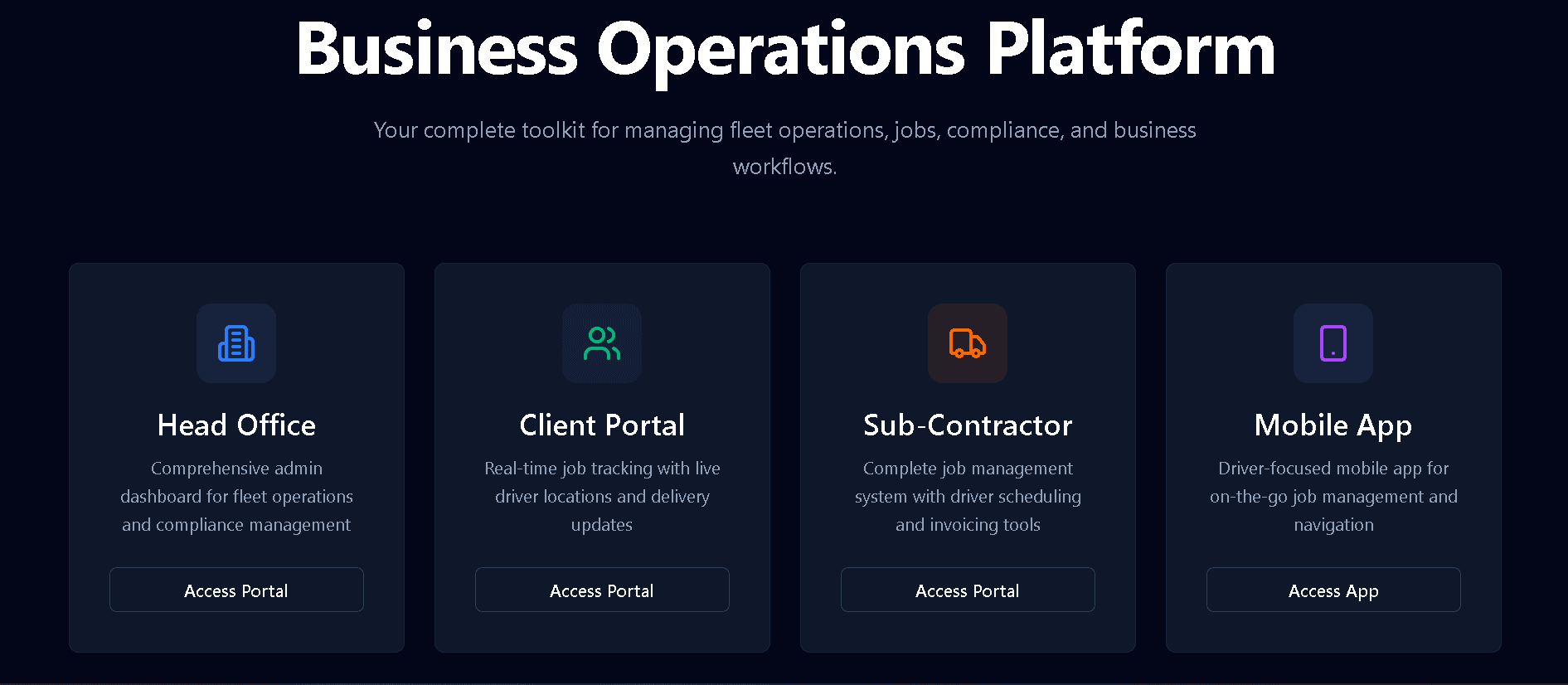 NJA Trucking — screenshot 1